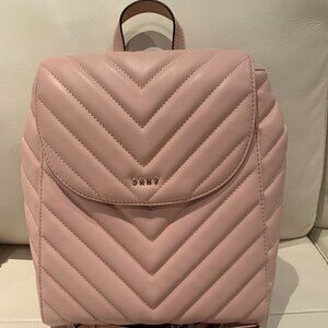 DKNY Pink Quilted Backpack/Bag NWOT